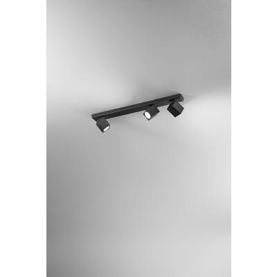 FARETTO 3 LUCI IN ALLUMINIO COL.NERO